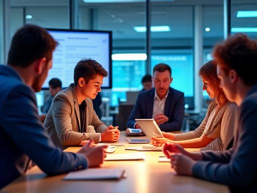 Equipo trabajando en la implementación de un nuevo proceso.